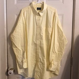 Club Room Pinpoint pale yellow dress shirt